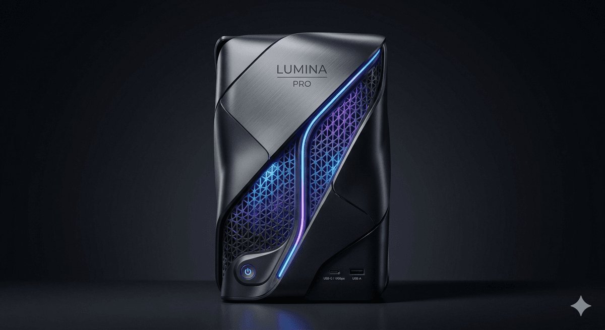 Lumina Pro console showcasing internal architecture